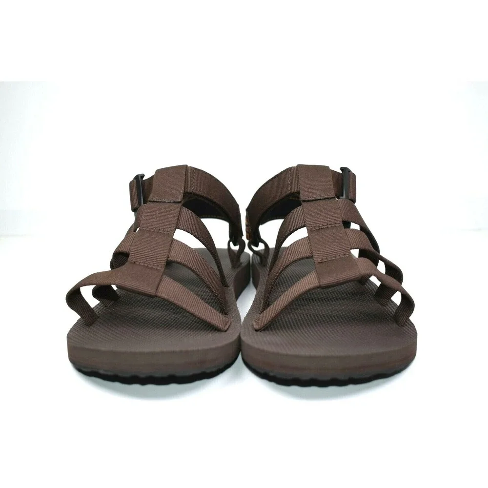 TEVA Men's Dorado‎ Brown Multi-Color Print Strap Sandals 1110640 Size 13